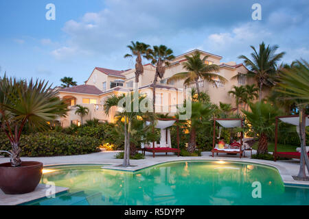 Piscina, Grace Bay Club Providenciales, Turks e Caicos Foto Stock