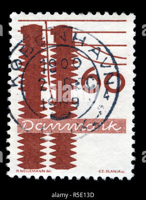 Francobollo dalla Danimarca in industrie danesi serie emesso nel 1968 Foto Stock