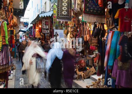 La Tunisia, Tunisi, Medina, il souq dei mercati Foto Stock