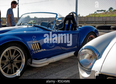 Madrid, Spagna - 30 ottobre 2011. Shelby Cobra 427 nel Jarama Festival Vintage, circuito di Jarama, Madrid, Spagna Foto Stock