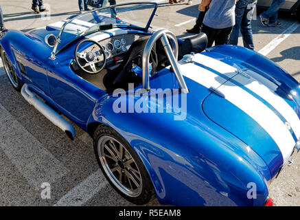 Madrid, Spagna - 30 ottobre 2011. Shelby Cobra 427 nel Jarama Festival Vintage, circuito di Jarama, Madrid, Spagna Foto Stock