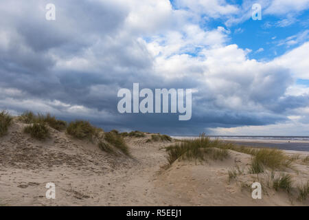 Pozzetti accanto il mare è situato sulla Costa North Norfolk Foto Stock