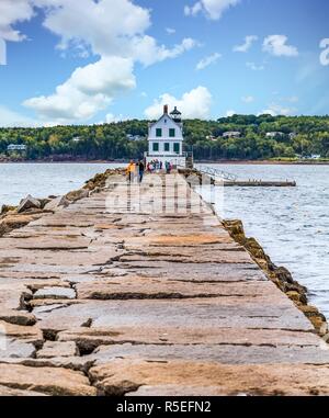 ROCKLAND, Maine - Settembre 20, 2015: Rockland, Maine, con una popolazione di 7,297. è una popolare destinazione turistica ed è un punto di partenza per il Foto Stock