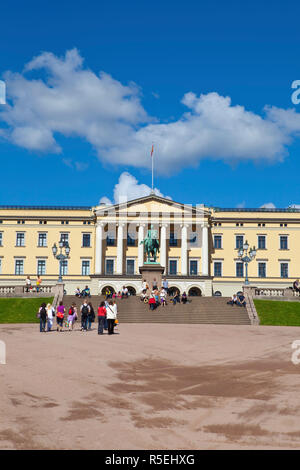 Royal Palace (Slottet), Oslo, Norvegia Foto Stock