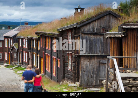 La storica città mineraria di Roros, Sor-Trondelag County, Gauldal distretto, Norvegia Foto Stock