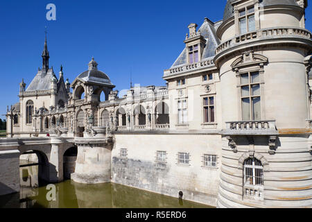 Francia, Ile-de-France, Chantilly, Chateau de Chantilly Foto Stock