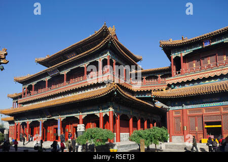 Cina, Pechino, Lama tibetano tempio o Yonghe Gong Foto Stock