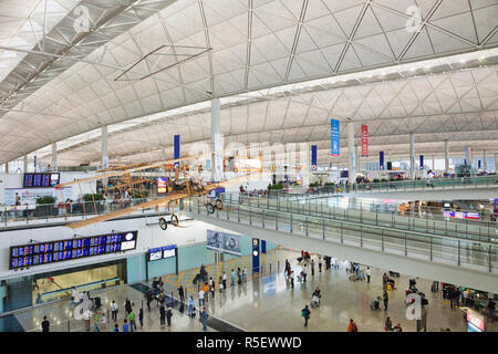 Cina, Hong Kong, interni di Hong Kong International Airport Foto Stock