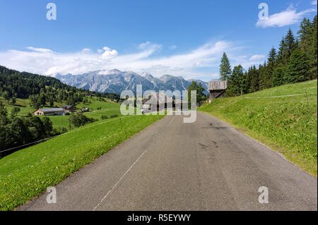 Vista parziale del sud del massiccio Dachstein,Stiria,Austria Foto Stock