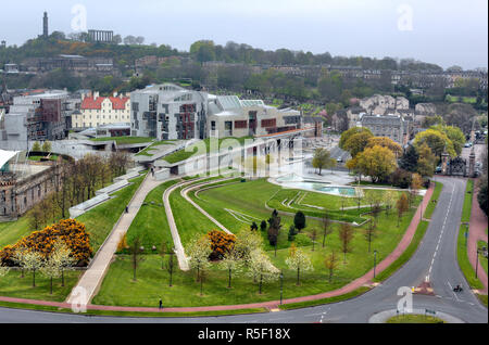 Edificio del Parlamento scozzese, Holyrood, Edimburgo, Scozia, Regno Unito Foto Stock