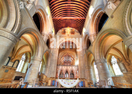 Southwell Minster (XII secolo), southwell, Nottinghamshire, England, Regno Unito Foto Stock