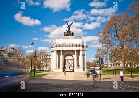 Regno Unito, London, Westminster, Hyde Park Corner, Wellington Arch Foto Stock