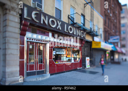 Il Lenox Lounge Harlem, Manhattan, New York City, Stati Uniti d'America Foto Stock