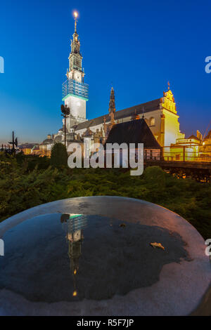 Jasna Gora Monastero a Czestochowa. Czestochowa, Slesia, Polonia. Foto Stock