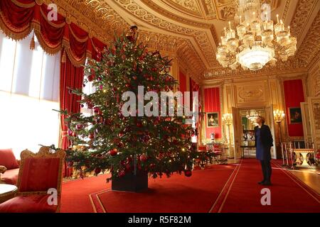 Inizia a guardare come il Natale al Castello di Windsor 2018 Foto Stock