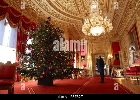 Inizia a guardare come il Natale al Castello di Windsor 2018 Foto Stock