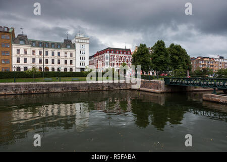 Panorama di Malmo. Malmo, Scania in Svezia. Foto Stock