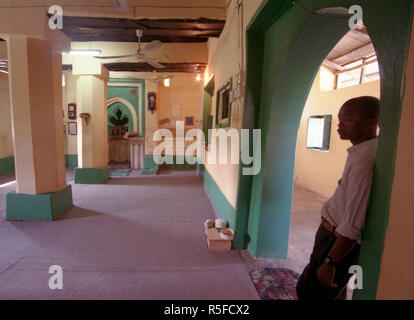 L antica moschea Shirazi a kizimkazi Dimbani village, Zanzibar, Tanzania Foto Stock