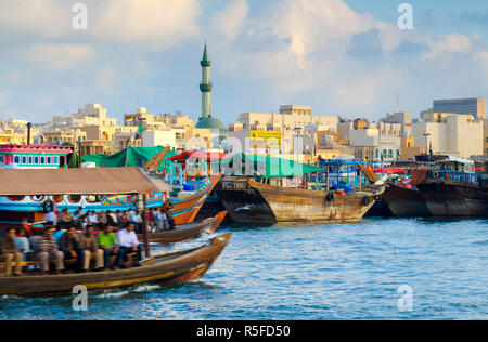 I UAE Dubai, Deira in Dubai Creek Foto Stock