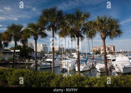 Stati Uniti d'America, Florida, Clearwater Beach, Clearwater Beach Marina Foto Stock