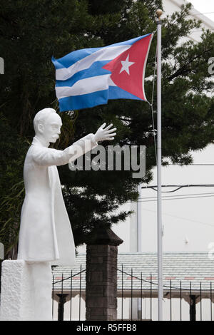 Stati Uniti d'America, Florida, Tampa, Ybor City, Parco Marti, statua del rivoluzionario cubano Jose Marti Foto Stock