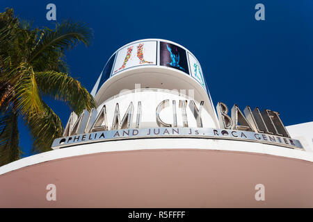 Stati Uniti d'America, Miami Beach, South Beach, Miami City Ballet Theatre Foto Stock