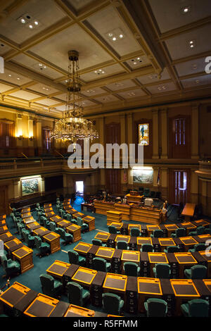 Stati Uniti d'America, Colorado, Denver Colorado State Capitol, interni della Casa dei Rappresentanti Foto Stock