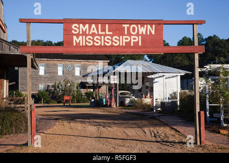 Stati Uniti d'America, Mississippi, Jackson, in Mississippi, agricoltura e silvicoltura Museum, piccola città del Mississippi visualizza Foto Stock