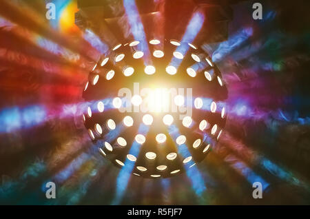 Discoteca luce a sfera Foto Stock