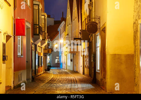 Via medievale Schnoor a Bremen, Germania Foto Stock