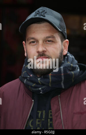 Ben Zucker & Claudio Capeo - Photocall poco prima del loro concerto a grosse Freiheit 36 ad Amburgo con: Claudio Capeo dove: Amburgo, Germania Quando: 30 Ott 2018 Credit: Becher/WENN.com Foto Stock