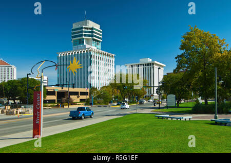 Stati Uniti d'America, Kansas, Wichita, centro, alto edificio edifici per uffici Foto Stock