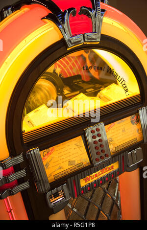 Stati Uniti d'America, Alabama, muscolo sciami Area, Tuscumbia, Alabama Music Hall of Fame, Wurlitzer juke box Foto Stock