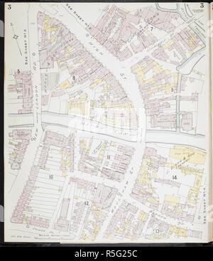 Mappa di Chelmsford Essex. Chelmsford Essex : [incendio piani di assicurazione]. Londra : Chas. E. Pungolo Limited, 1909. 63x54cm.; Scala [1:480]. 40ft = 1 pollici. Fonte: Mappe 149.b.29.(1) foglio 3. Foto Stock