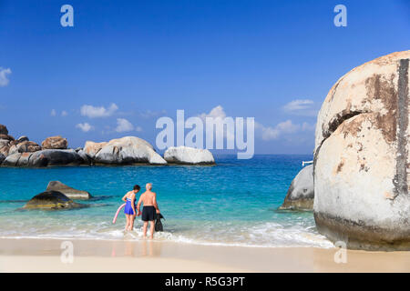 Caraibi, Isole Vergini Britanniche, Virgin Gorda, Molla Bay National Park / Bagni Foto Stock