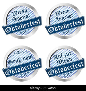 Pulsante oktoberfest raccolta 2017 Foto Stock