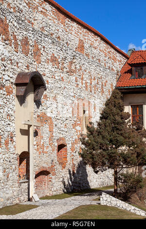 Abbazia benedettina di Tyniec vicino a Cracovia in Polonia Foto Stock