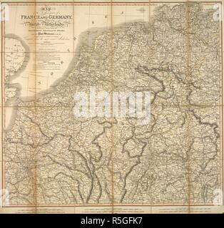 Una mappa delle parti settentrionali della Francia e della Repubblica federale di Germania, compresa la totalità del territorio del Regno dei Paesi Bassi. Mappa delle regioni settentrionali della Francia e della Repubblica federale di Germania, compresa la totalità del territorio del Regno dei Paesi Bassi, in particolare distinguere i diversi viaggi roads...compiled dai più recenti delle autorità. Londra : pubblicato da C. Smith, Mapseller straordinari al Principe Reggente, NÂº. 172 Strand,, 1 maggio 1817. Fonte: Mappe CC.5.a.207. Lingua: Inglese. Foto Stock