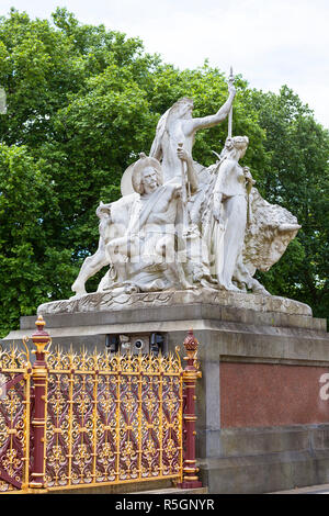 Prince Albert Memorial , i Giardini di Kensington, London, Regno Unito Foto Stock