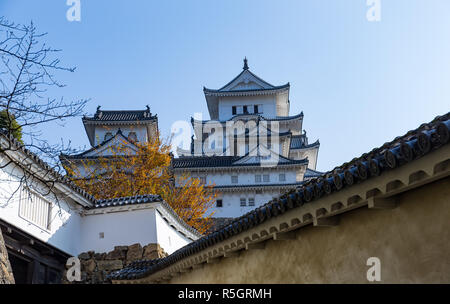 Il castello di Himeji in Giappone Foto Stock