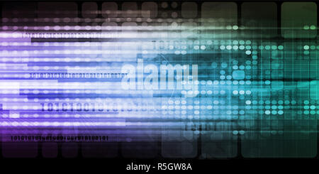 La tecnologia virtuale Foto Stock