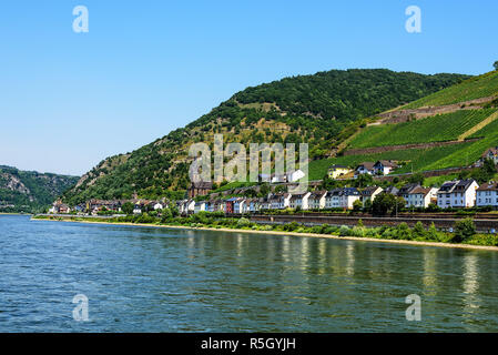 Lorchhausen chiesa parrocchiale San bonifatius reno rheingau Foto Stock