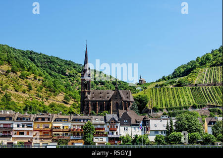 Chiesa parrocchiale San bonifatius lorchhausen clemenskapelle rheingau Foto Stock