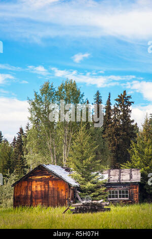 Williams Lake della Columbia britannica in Canada il 13 giugno 2018 azienda abbandonata su Dugan Lago Foto Stock