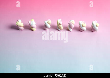 Rainbow marshmallow Foto Stock