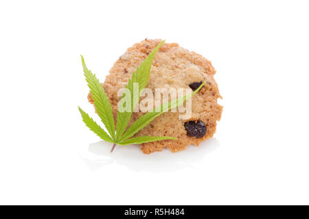 Fresco biscotto di marijuana. Foto Stock