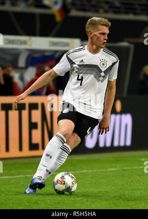 Leipzig, Germania - 15 novembre 2018. Centro tedesco indietro Matthias Ginter durante l'amichevole internazionale vs Germania Russia a Lipsia. Foto Stock