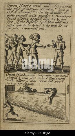 Il crudele e sanguinario agisce in Irlanda durante la guerra civile inglese e i conflitti religiosi tra cattolici e protestanti. . Il Teares dell Irlanda. In Inghilterra. Fonte: G.5557 9. Lingua: Inglese. Autore: Cranford, James. Foto Stock