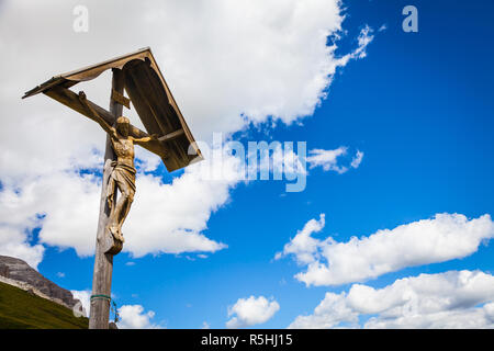 Crufix tradizionale nella regione Dolomiti - Italia Foto Stock