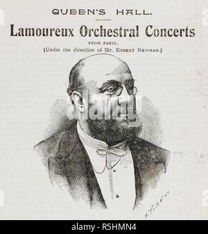 Charles Lamoureux (1834-1899). Direttore francese e il violinista. . BBC Henry Wood Promenade Concerts. Promenade Concerts : programmi per ... Londra, 1896. Ritratto. P. LAMOUREUX visitato Londra in diverse occasioni e ha dato concerti di successo con la sua orchestra presso la Queen's Hall. Fonte: h.5470. Lingua: Inglese. Foto Stock